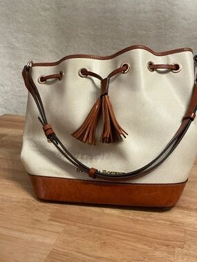 DOONEY & BOURKE Cream and Tan Purse
